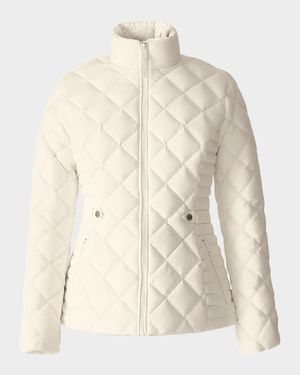 Vik Diamond-Quilted Short Down Jacket