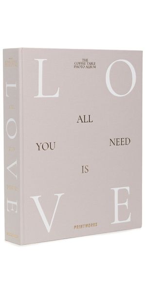 Printworks All You Need Is Love Wedding Album Light Grey One Size