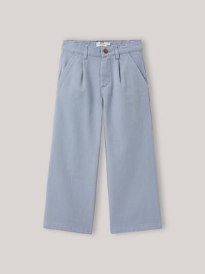 Cyrillus - Pantalon large en denim couleur - Taille 16A - Bleu