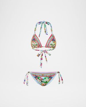 Spirit of Santa Maria Soft Tie Triangle Two-Piece Swimsuit
