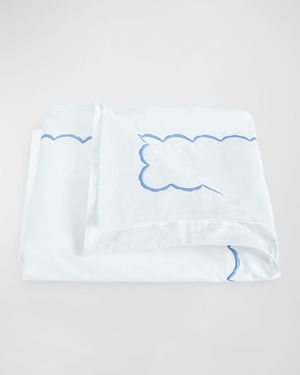 Scallops Embroidered Duvet Cover, KING