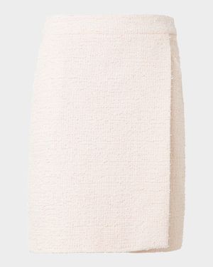 Tweed A-Line Wrap Skirt