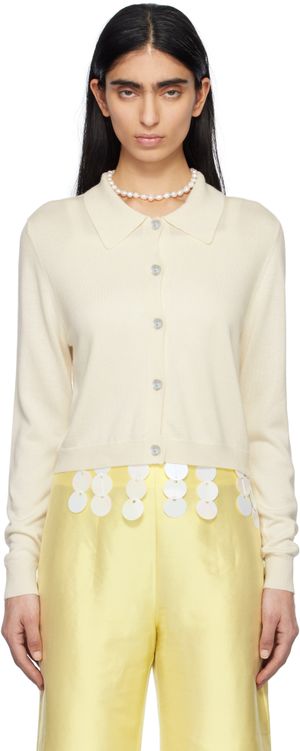 Hai Off-White Anselma Cardigan