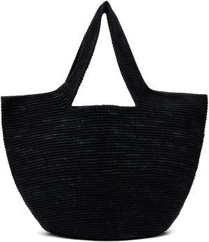 Lauren Manoogian Black Crochet Bowl Tote
