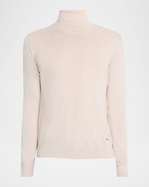 Men's Cashmere and Silk Slim Turtleneck Sweater