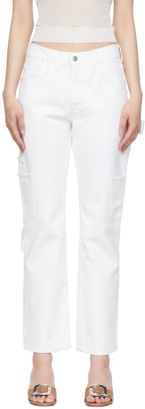 Maryam Nassir Zadeh Jean droit blanc