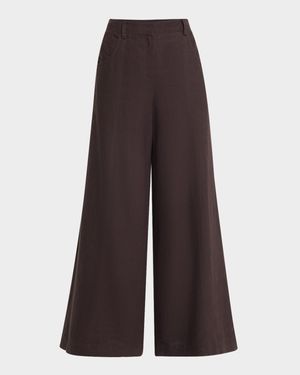 Dees Wide-Leg Linen Trousers