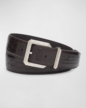 Men's Crocodile Leather Belt