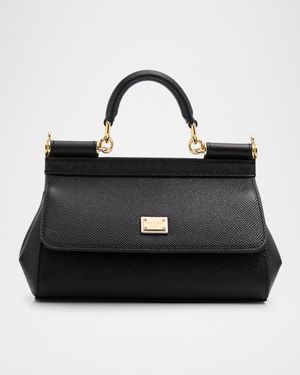 Medium Sicily Elongated Top-Handle Bag