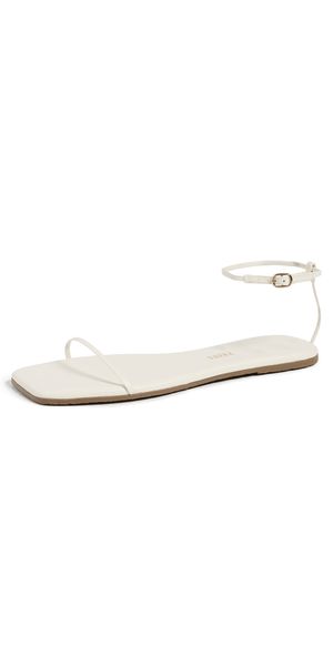 TKEES Square Toe Twiggy Sandals Cream 10