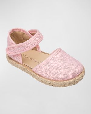 Girl's Linen Classic Espadrille Sandals, Baby/Toddler/Kid