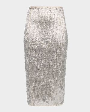 Tao Embellished Pencil Skirt