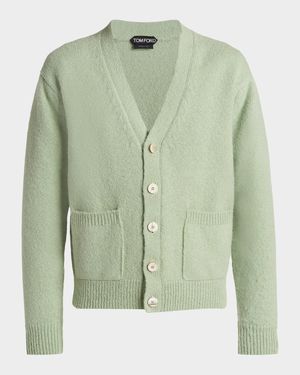 Men's Wool-Blend Knit Cardigan