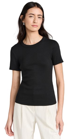 Veronica Beard Jean Pruitt Tee Black M