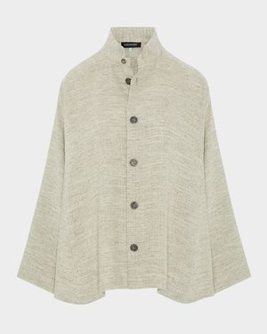 Caucasus Jacket With Notch Collar (Mid Plus Length)