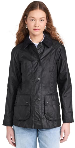 Barbour Beadnell Wax Jacket Black 4