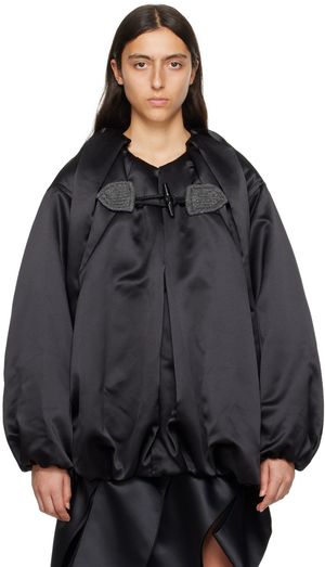 We11done Black Puff Sleeve Jacket