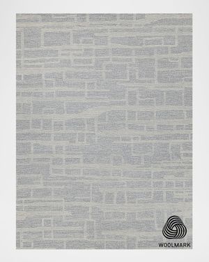 Park City Hand-Tufted Light Gray/Ivory Rug, 9' x 12'