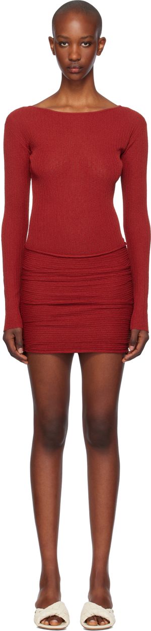 Aya Muse Red Loca Minidress