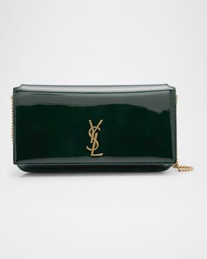 YSL Phone Holder Crossbody Bag in Patent Leather