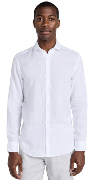 Frescobol Carioca Antonio Linen Shirt White L