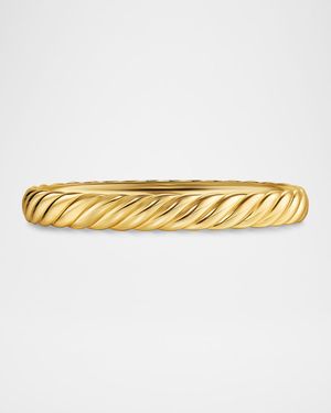 Sculpted Cable Bracelet in 18K Gold, 8mm