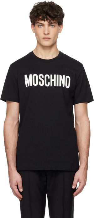 Moschino Black 'Moschino' Institutional T-shirt