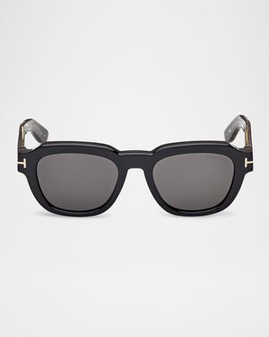 Men's Icon Collection Acetate Square Sunglasses