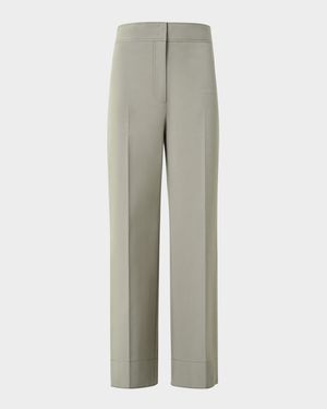 Chieko Cropped Bi-Stretch Cotton Pants