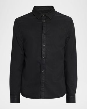 Men's Cooper Coated Snap-Front Shirt