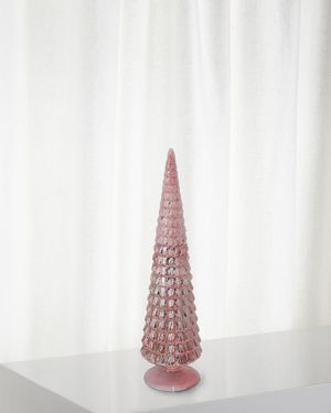 24" Tree Topiary On Stand Christmas Decoration