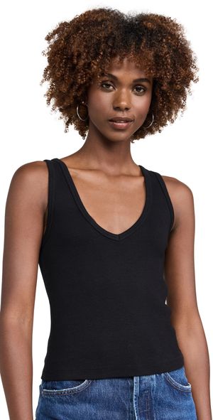 perfectwhitetee Maria Tank True Black L