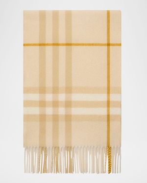 Giant Check Cashmere Scarf