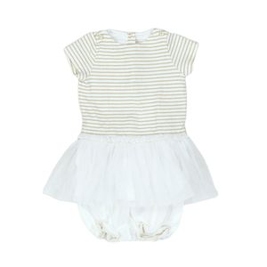 Petit Bateau - Seconde Main - Ensemble bébé blanc - 6 mois - Taille 6M - Blanc