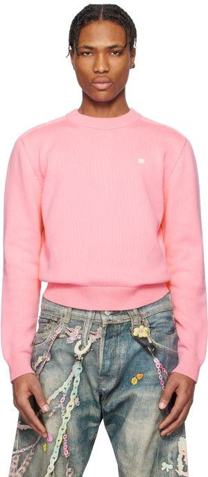Acne Studios Pink Knit Cotton Sweater