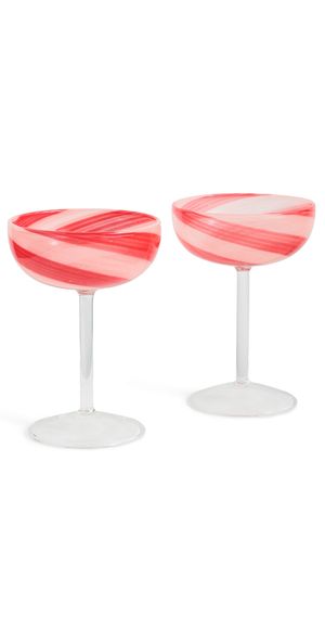 FAZEEK Swirl Coupes (Set of 2) Red/Pink One Size