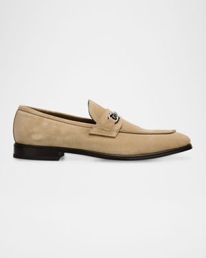 Men's Bentley Gancini Bit Suede Moccasins