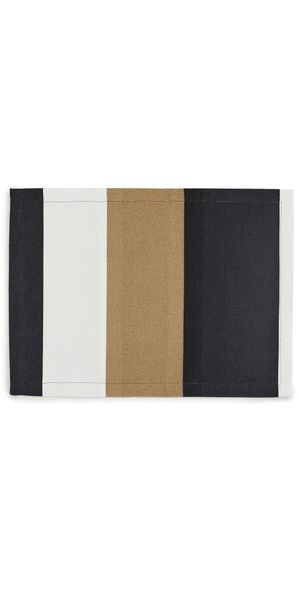 Marimekko Hennika Fabric Placemat Pink/Charcoal/Sand One Size