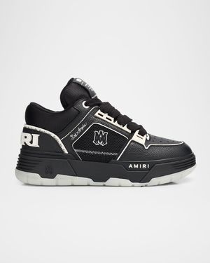 Men's MA-1 Leather & Mesh Sneakers