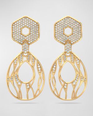 Eclipse Diamond Drop Earrings