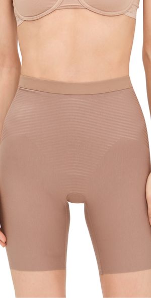 SPANX Midthigh Shorts Cafe au Lait 3X