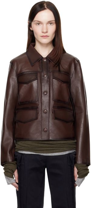 Stand Studio Brown Estrid Leather Jacket