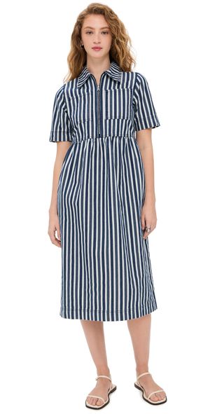 ALIGNE Gabriella Dress Blue Stripe 0
