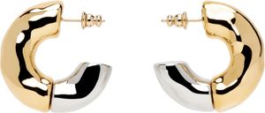 AMI Paris Brass Dune Hoop Earrings