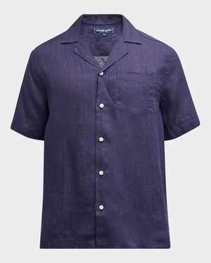 Men's Angelo Linen Camp Shirt