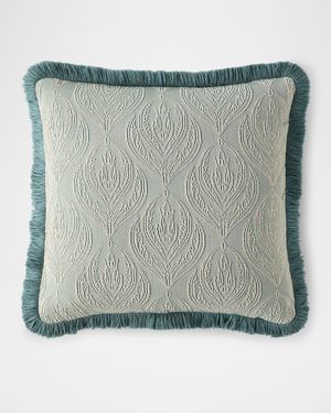 Lumina Jacquard Decorative Pillow, 18" Square