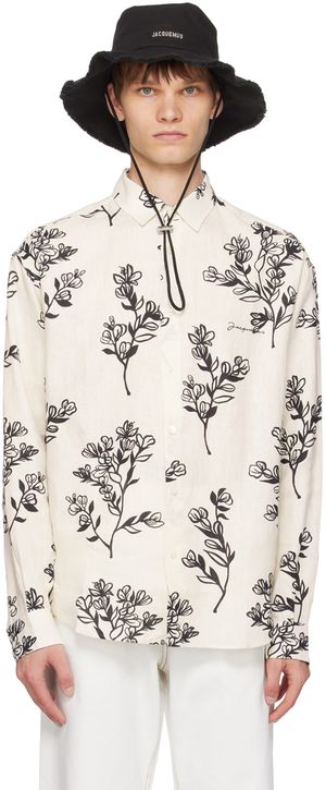 JACQUEMUS Chemise Simon blanc cassé - La casa