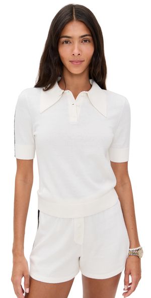 LE BOP Short Sleeve Polo Papaya XS