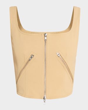 Dea Zip Corset Top