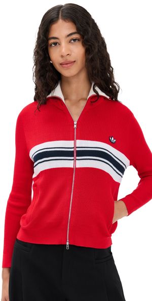 Adidas x Wales Bonner Adidas x Wales Bonner Zip Sweater better scarlet M